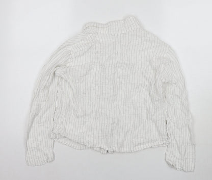 Womens UK Size M The White Company White Basic Button-Up