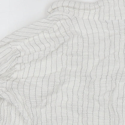 Womens UK Size M The White Company White Basic Button-Up