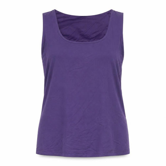 Loge Womens Purple Polyamide Basic Tank Size 14 Round Neck