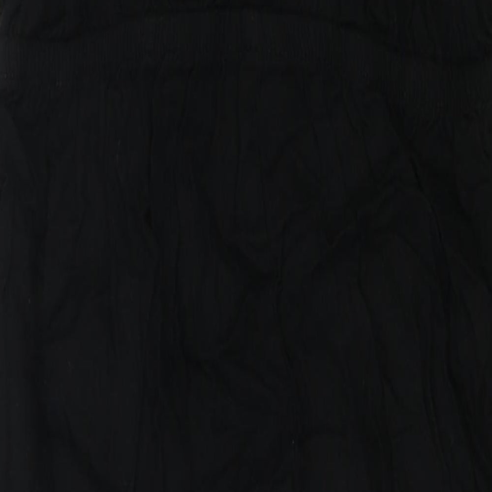 NEXT Womens Black Viscose Jumpsuit One-Piece Size 12 L23 in Snap