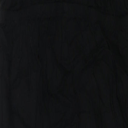 NEXT Womens Black Viscose Jumpsuit One-Piece Size 12 L23 in Snap