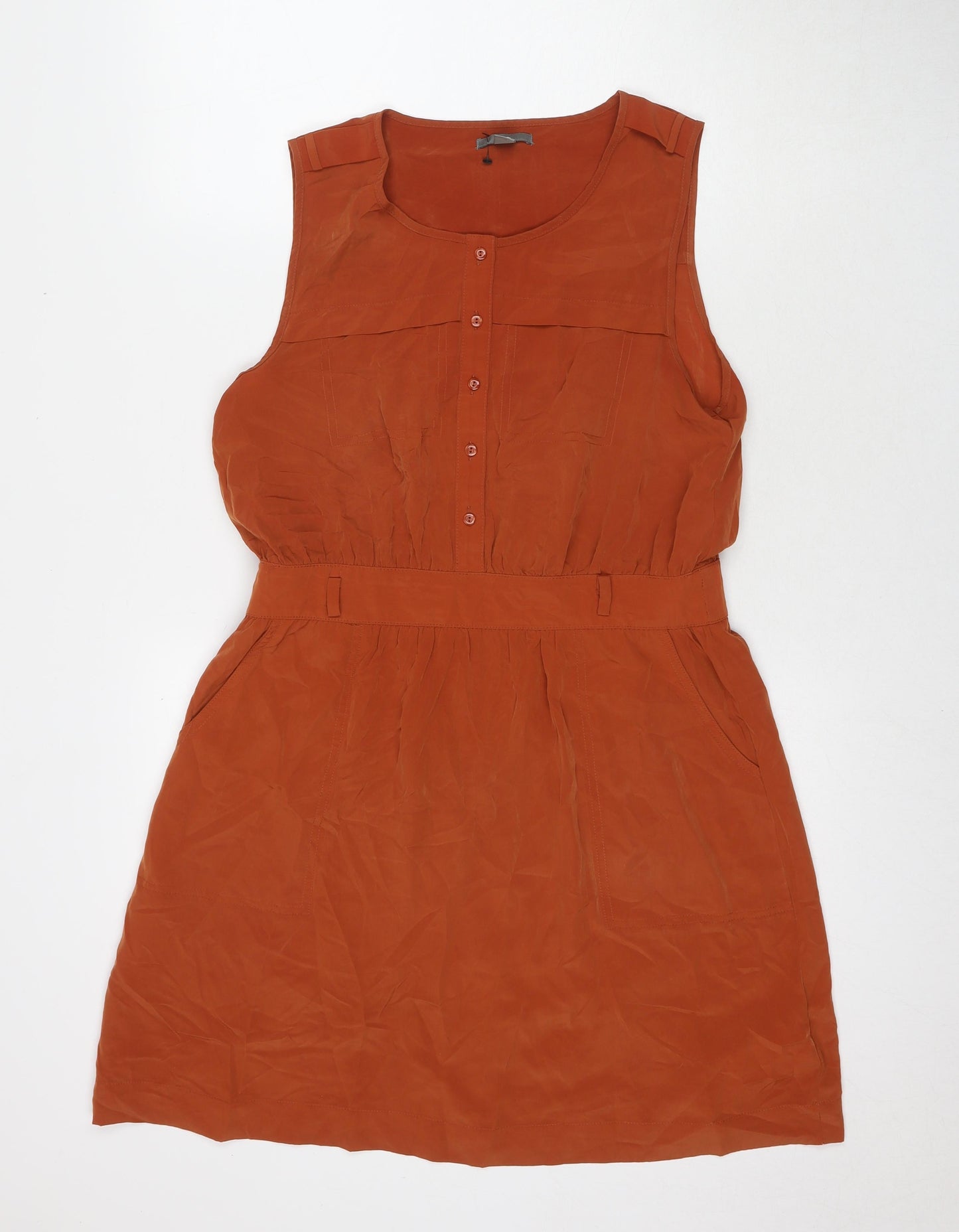 Gap Womens Brown Polyester A-Line Size 12 Round Neck Pullover