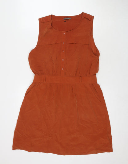 Gap Womens Brown Polyester A-Line Size 12 Round Neck Pullover