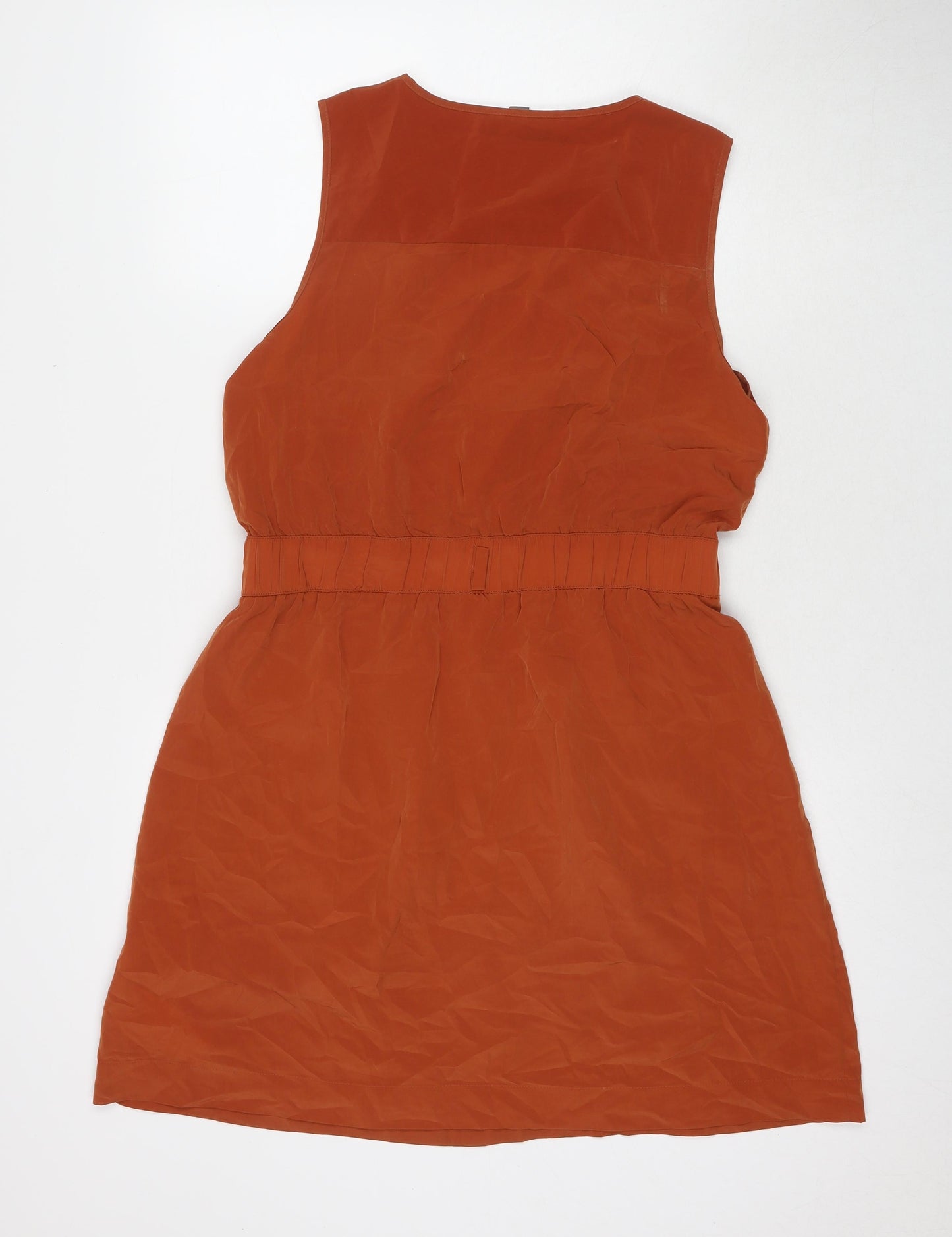 Gap Womens Brown Polyester A-Line Size 12 Round Neck Pullover