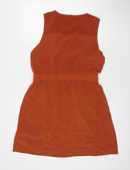 Gap Womens Brown Polyester A-Line Size 12 Round Neck Pullover