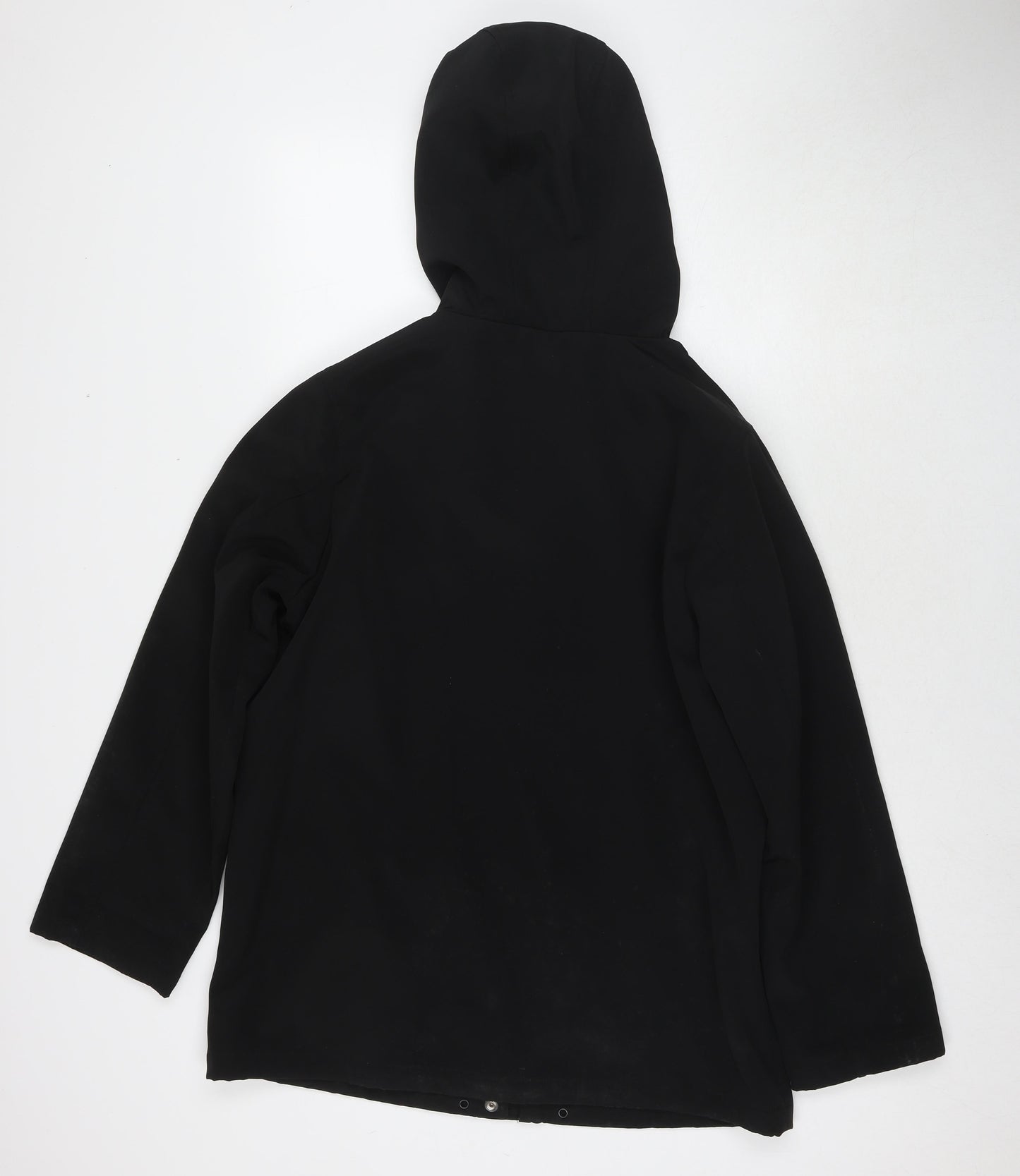 Womens UK Size 12 BHS Black Parka Coat