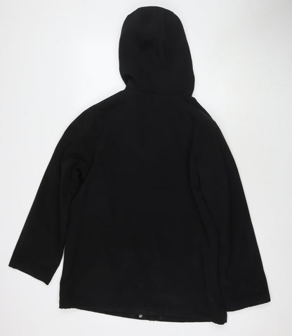 Womens UK Size 12 BHS Black Parka Coat