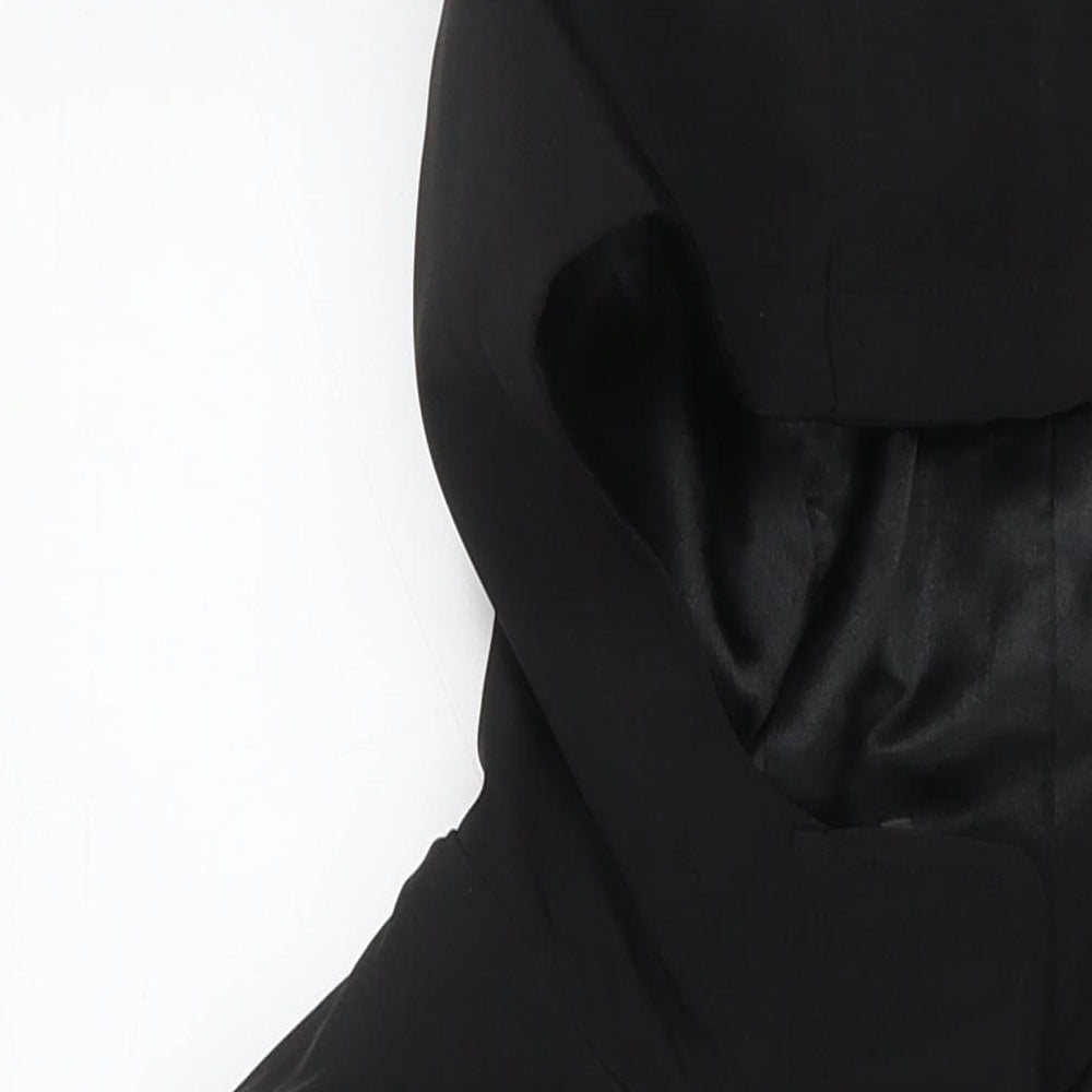 Womens UK Size 12 BHS Black Parka Coat