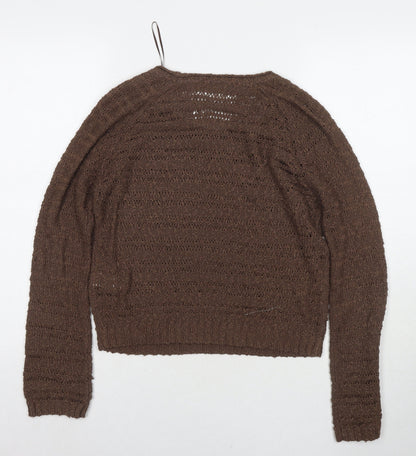 Womens UK Size 8 Marks and Spencer Brown Pullover Jumper