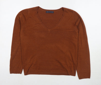 Womens UK Size 8 Marks and Spencer Beige Pullover Jumper