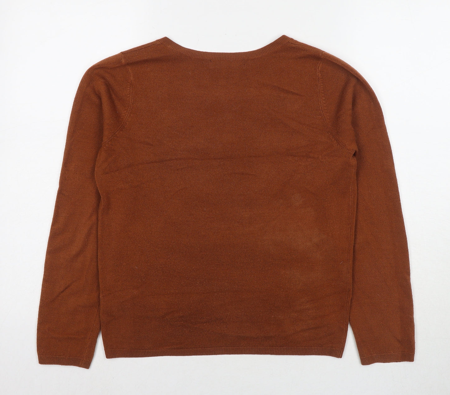 Womens UK Size 8 Marks and Spencer Beige Pullover Jumper