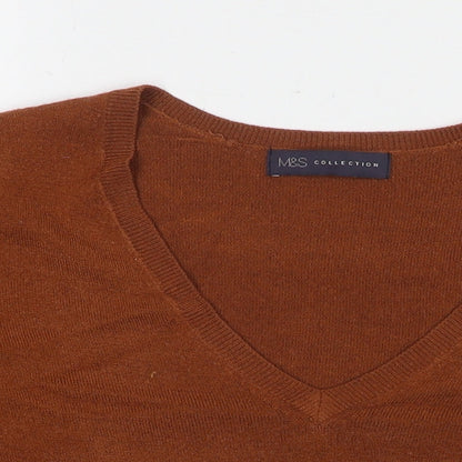 Womens UK Size 8 Marks and Spencer Beige Pullover Jumper