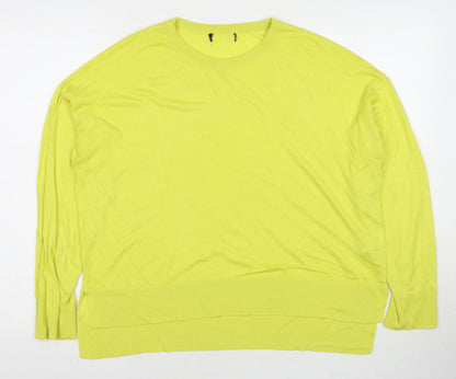 Womens UK Size L New Look Yellow Pullover Jumper