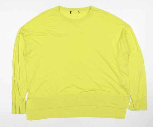 Womens UK Size L New Look Yellow Pullover Jumper