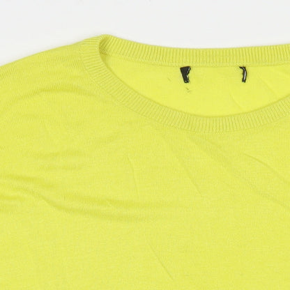 Womens UK Size L New Look Yellow Pullover Jumper