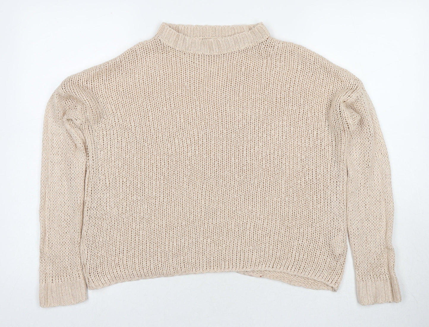 Womens UK Size S Sinsay Beige Pullover Jumper