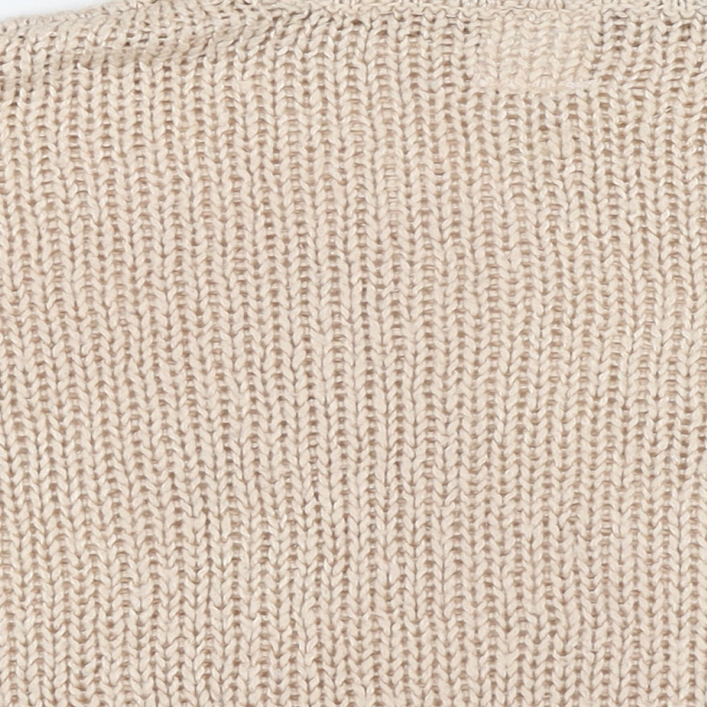 Womens UK Size S Sinsay Beige Pullover Jumper