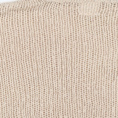 Womens UK Size S Sinsay Beige Pullover Jumper