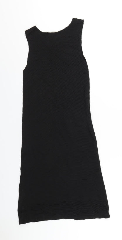 Simple Urban Pieces Womens Black Viscose Tank Dress Size 8 Off the Shoulder Pullover