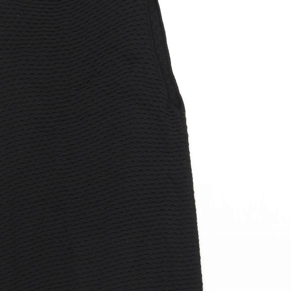 Simple Urban Pieces Womens Black Viscose Tank Dress Size 8 Off the Shoulder Pullover