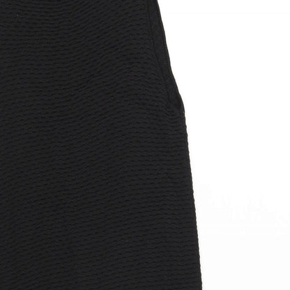 Simple Urban Pieces Womens Black Viscose Tank Dress Size 8 Off the Shoulder Pullover