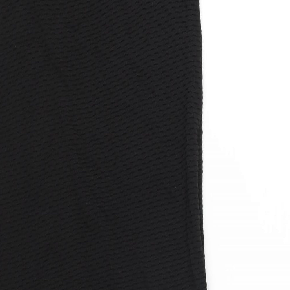 Simple Urban Pieces Womens Black Viscose Tank Dress Size 8 Off the Shoulder Pullover
