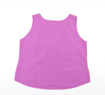 Womens UK Size 20 Marks and Spencer Purple Basic Tank