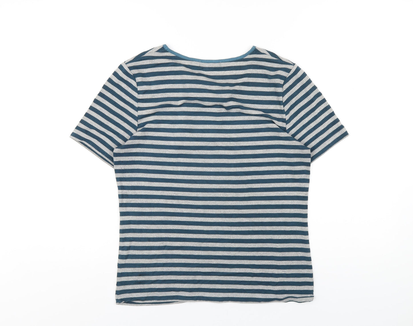 Womens UK Size M Betty Jackson Blue Basic T-Shirt