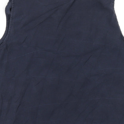 Womens UK Size S Zara Blue Basic Tank