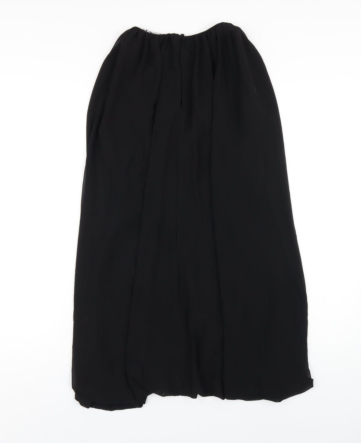 Zara Womens Black Polyester A-Line Size XS Roll Neck Zip