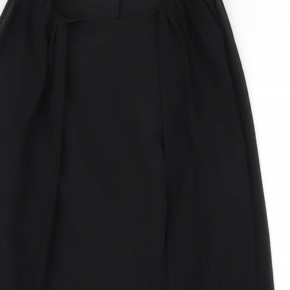 Zara Womens Black Polyester A-Line Size XS Roll Neck Zip