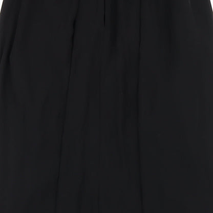 Zara Womens Black Polyester A-Line Size XS Roll Neck Zip