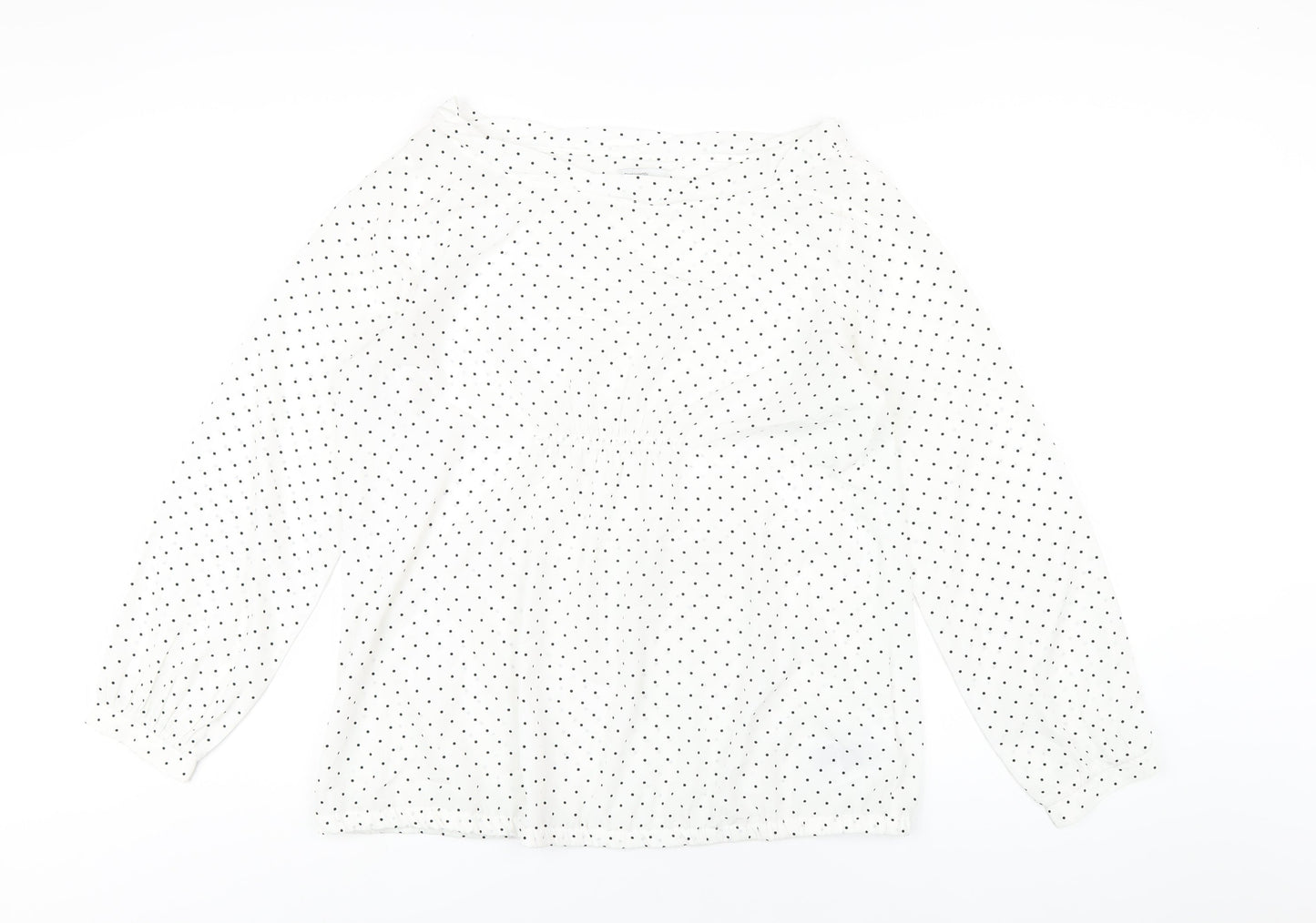 Womens UK Size L Gap White Basic Blouse