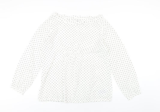Womens UK Size L Gap White Basic Blouse