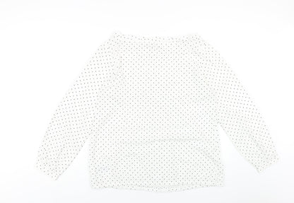 Womens UK Size L Gap White Basic Blouse