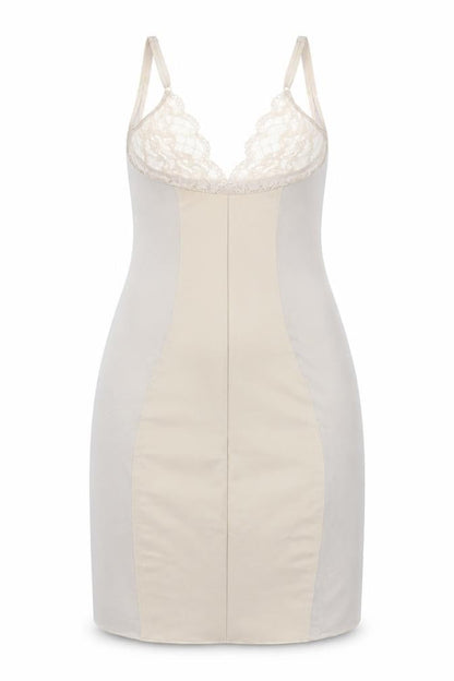 Marks and Spencer Womens Beige Solid Polyamide Cami Dress Size 14