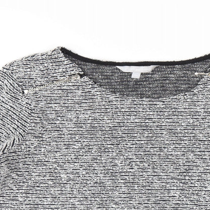 Womens UK Size 10 Red Herring Grey Basic T-Shirt