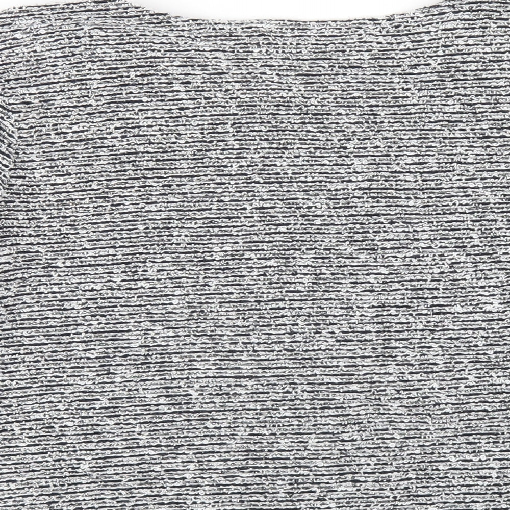 Womens UK Size 10 Red Herring Grey Basic T-Shirt