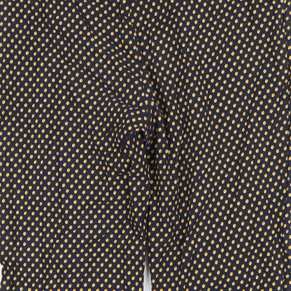 Adrienne Vittadini Womens Blue Polka Dot Viscose Capri Trousers Size 4 L25 in Regular