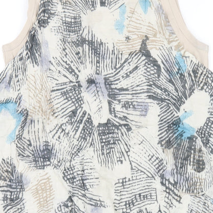 Sandwich Womens Multicoloured Geometric Cotton Tank Dress Size 10 Scoop Neck Pullover