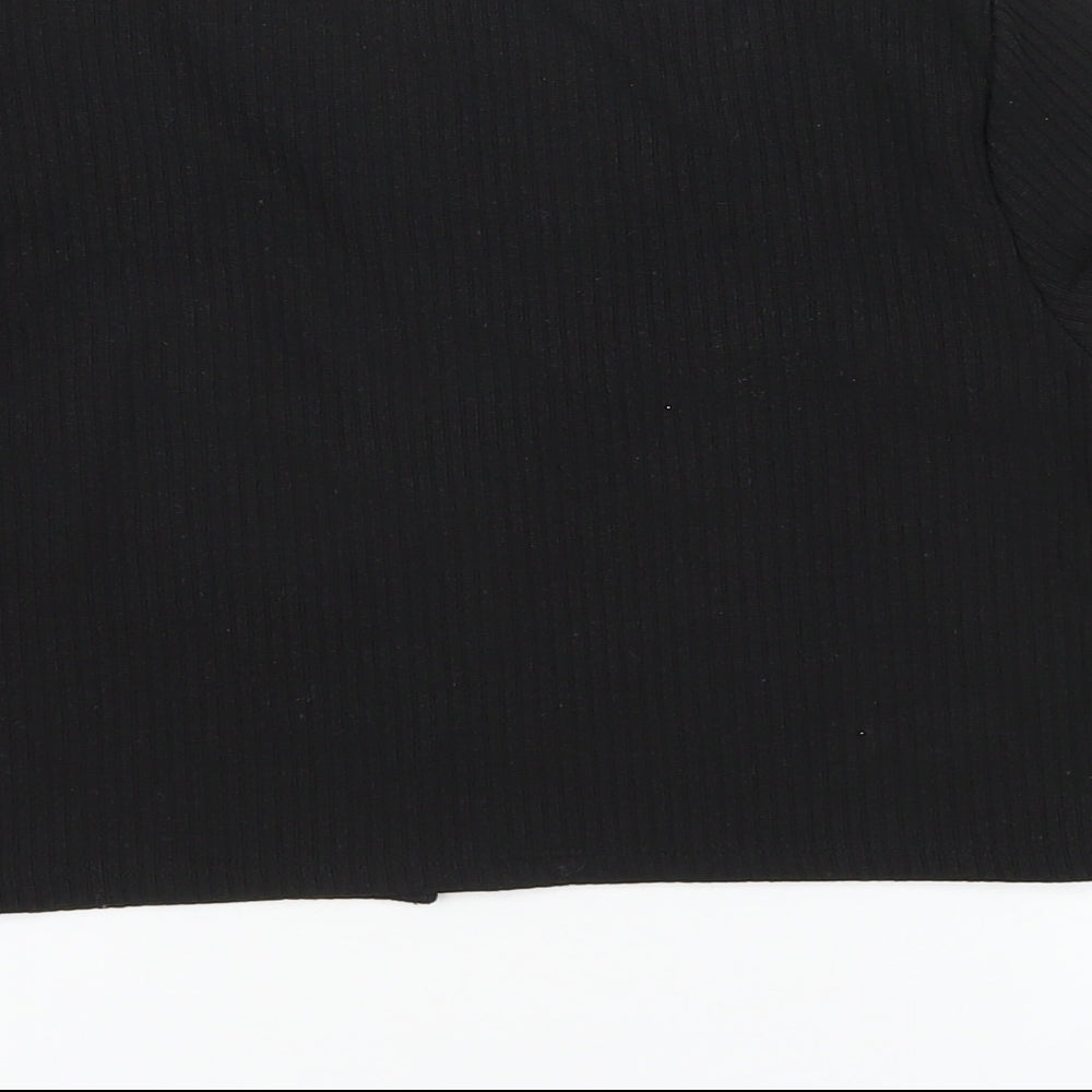 Womens UK Size M H&M Black Basic T-Shirt