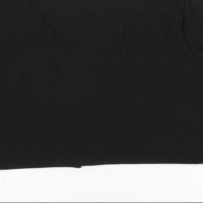 Womens UK Size M H&M Black Basic T-Shirt