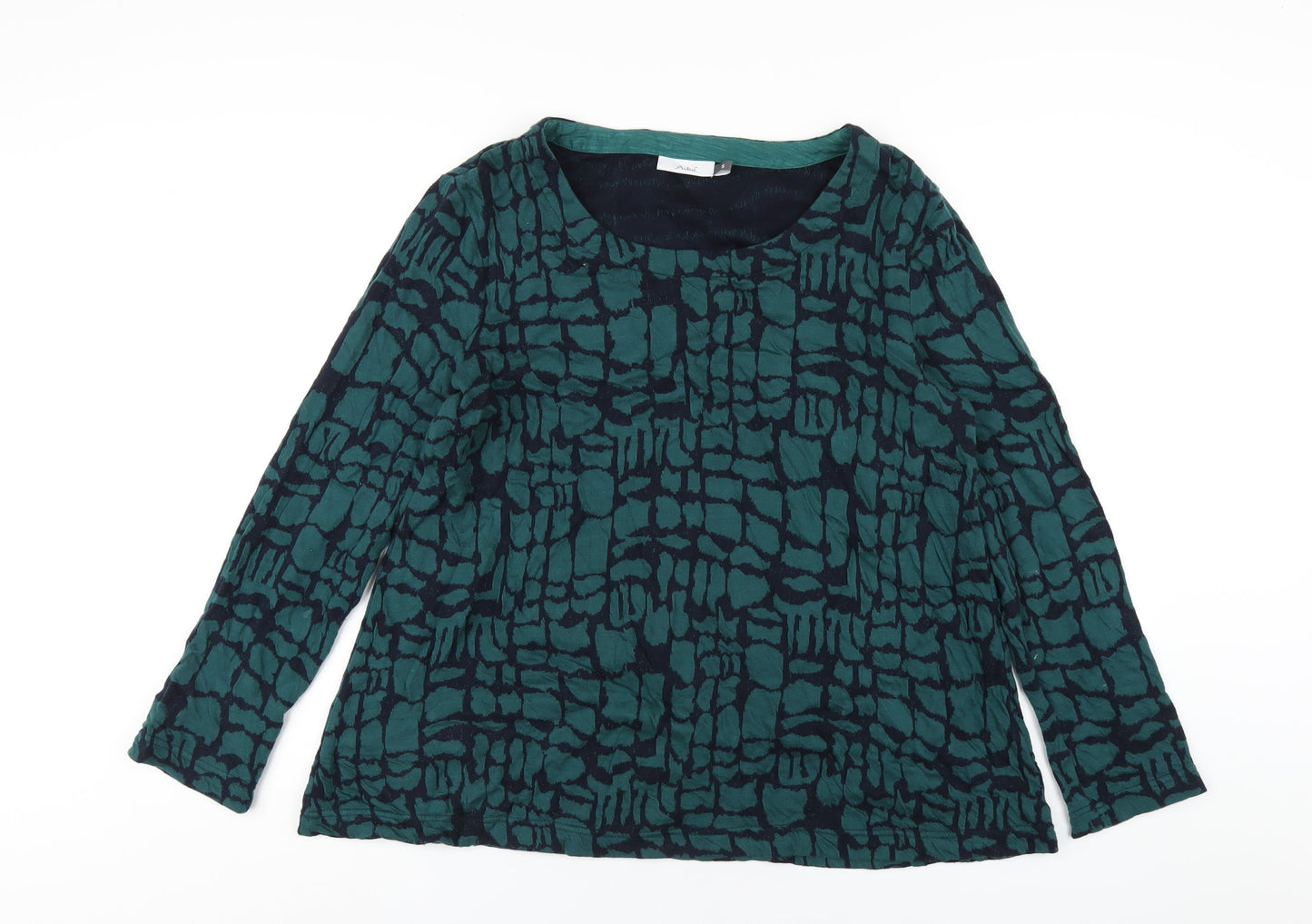 Womens UK Size S Adini Green Basic T-Shirt