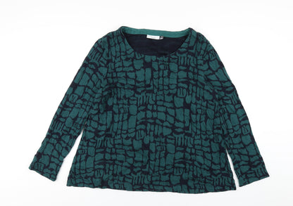 Womens UK Size S Adini Green Basic T-Shirt