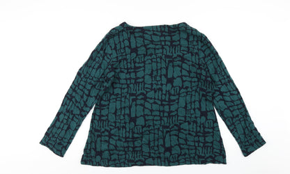 Womens UK Size S Adini Green Basic T-Shirt