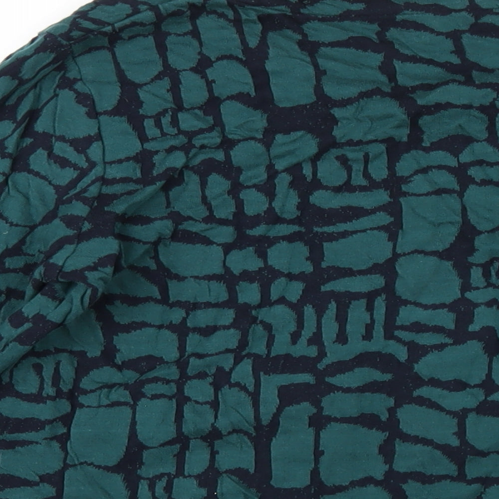 Womens UK Size S Adini Green Basic T-Shirt