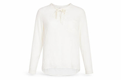Womens UK Size S Saint Tropez Clothing White Basic Blouse