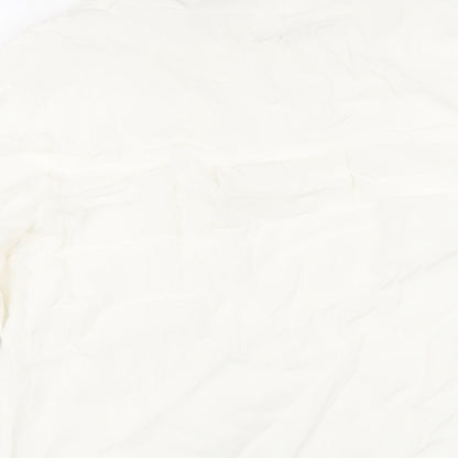 Womens UK Size S Saint Tropez Clothing White Basic Blouse