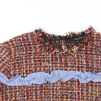 Womens UK Size M Zara Multicoloured Basic T-Shirt