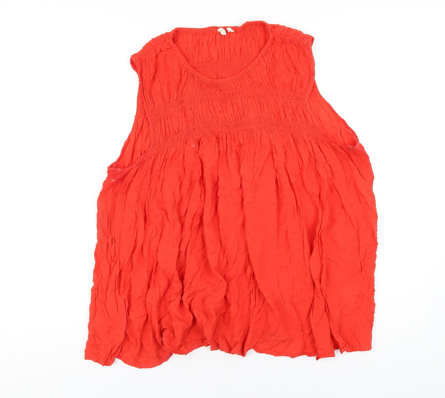 Womens UK Size L Gap Red Basic T-Shirt